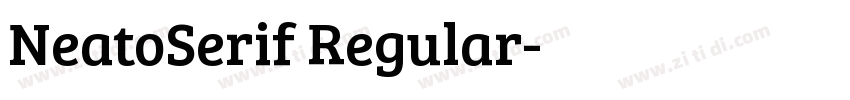 NeatoSerif Regular字体转换